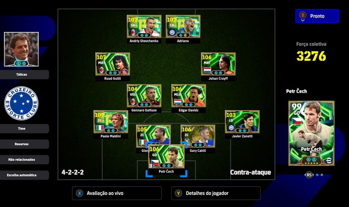 CONTA EFOOTBALL XBOX/PC 3300 DE FORÇA