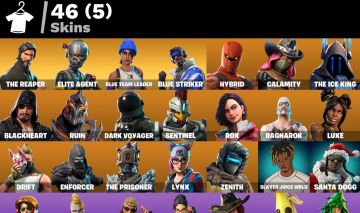 Conta Fortnite 46 SKINS / THE REAPER/ ELITE AGENT / TAKE THE L / 1.000 V-BUCKS