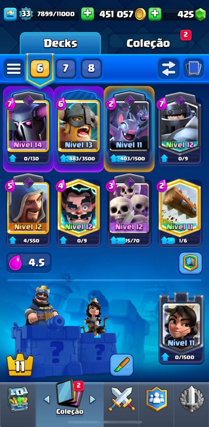 Conta OG Clash Royale (6 anos de jogo) lvl33 Arena 19(7k de troféus).