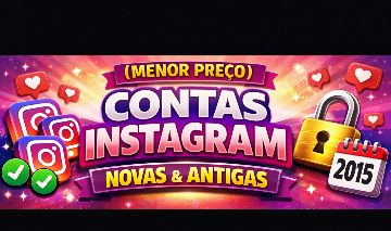 Contas Instagram Originais | Alta Qualidade Novas e com Histórico