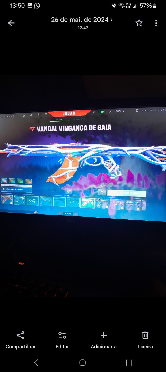 CONTA DE VALORANT 3K GASTO COM 10 SKINS DE FACA, 4 VANDAL, 3 PHANTOM, 2 SHERIF E