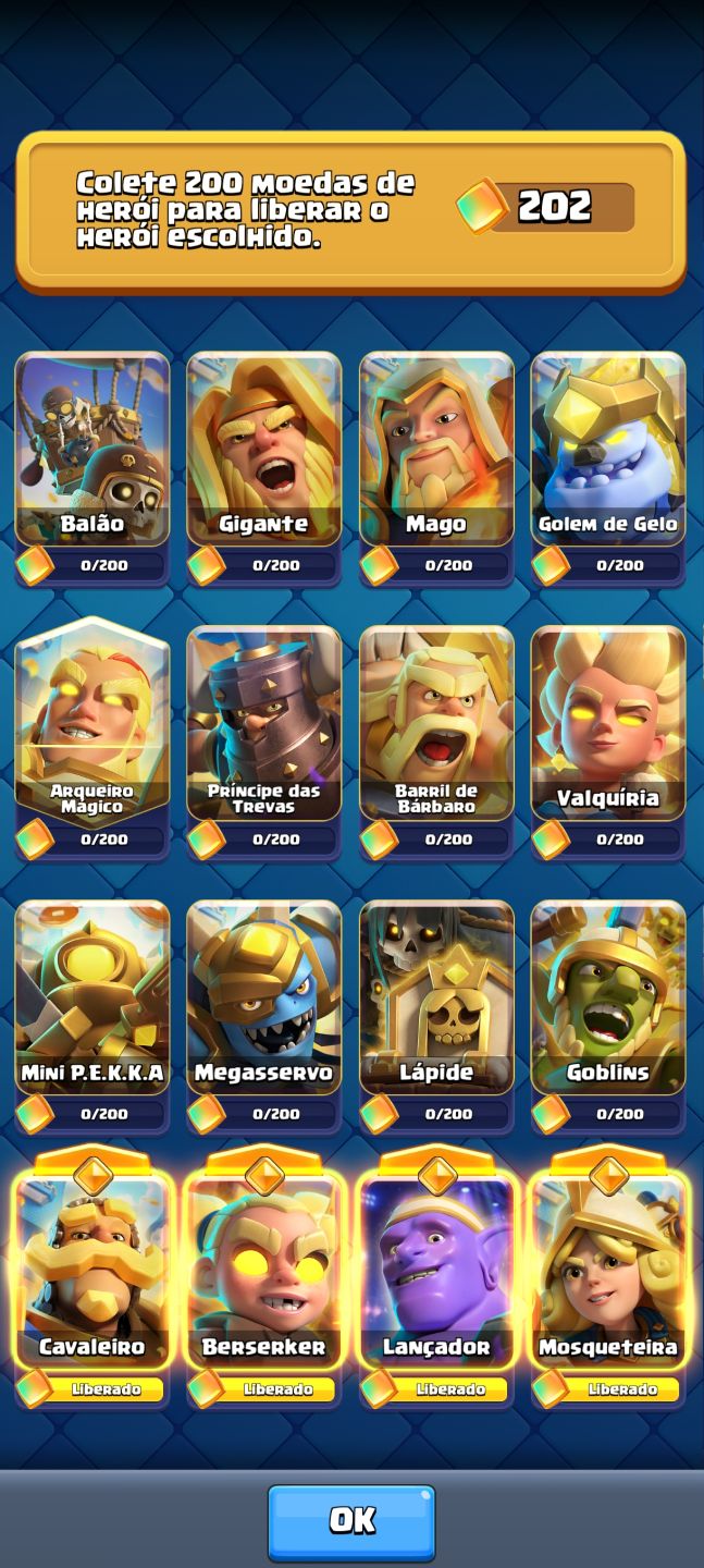 Conta de Clash Royale Lv14