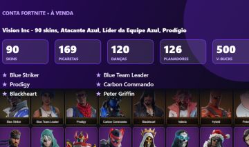 Conta de fortnite preço negociavel