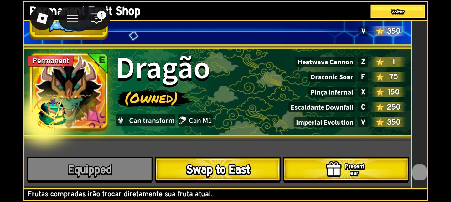 DRAGON PERMANENTE, DRACO V4, MELHOR PREÇO BLOX FRUITS