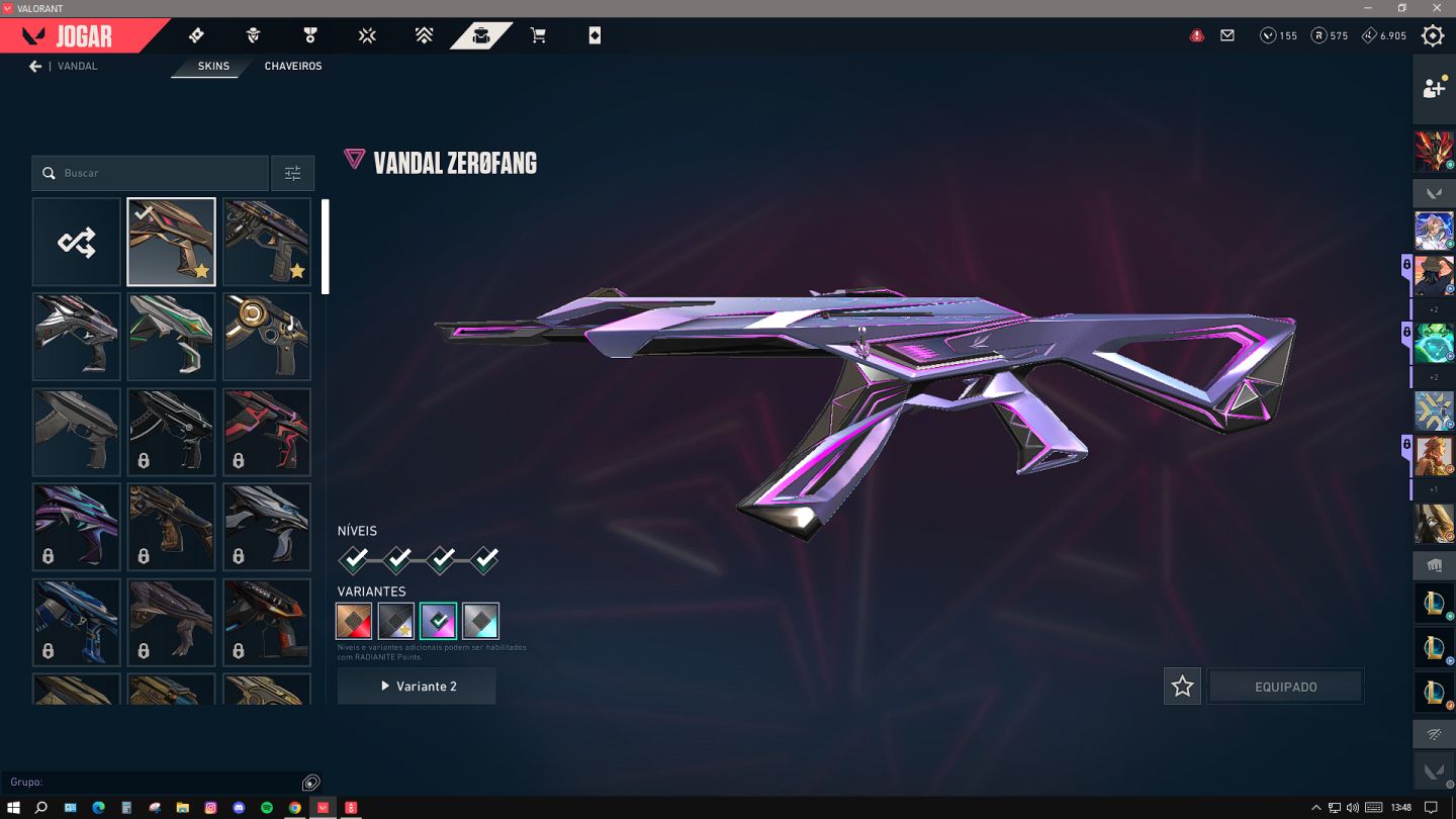 Conta Valorant Low Elo com Bastante Skin - PREÇO BAIXO PRA SAIR LOGO