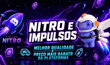 DISCORD NITRO E IMPULSOS + BRINDES [PREÇO MAIS BARATO DA PLATAFORMA]