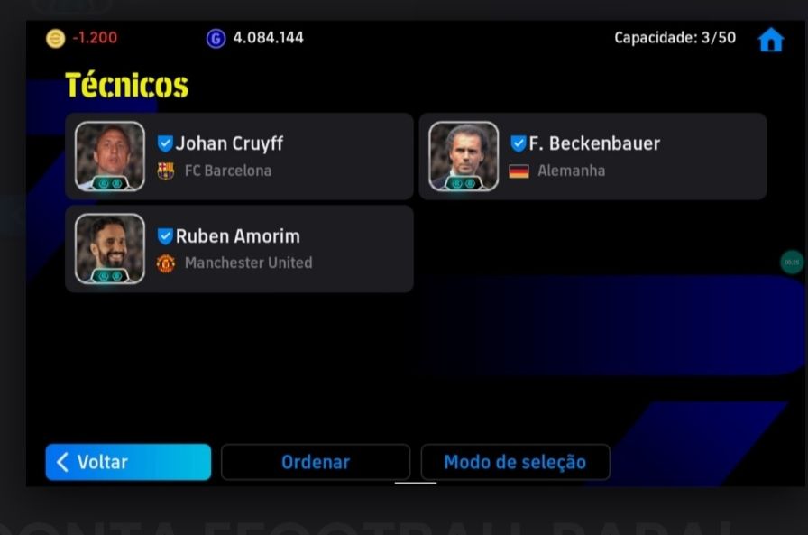 CONTA EFOOTBALL RARA! THIAGO ALCÂNTARA + MESSI DO PACK + BATISTUTA E+++++!