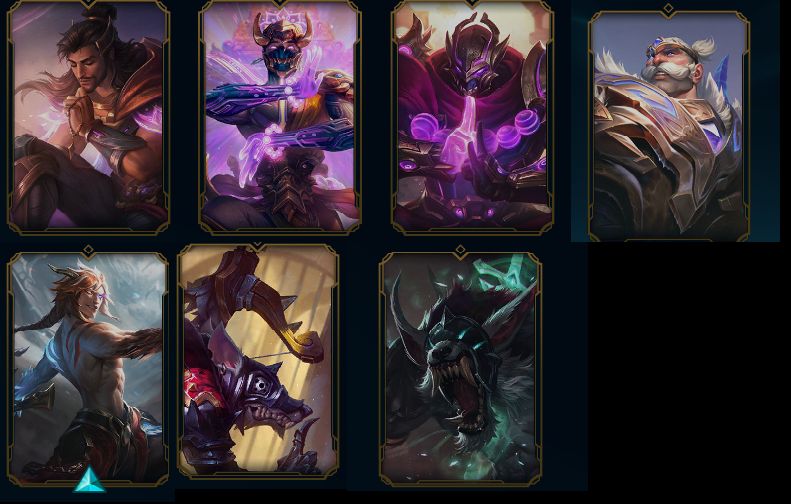 Conta platina 1 mmr de mestre-d1 82% de WR, kayn emissario, vejam a descrição!