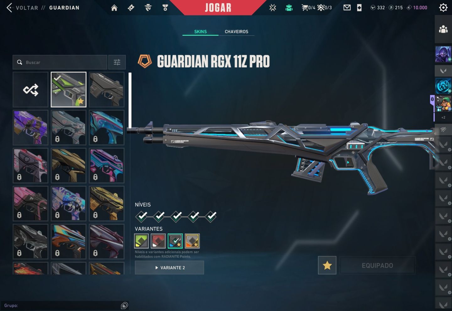 CONTA VALORANT 20+ SKINS | LVL 276 | ASCENDENTE 2