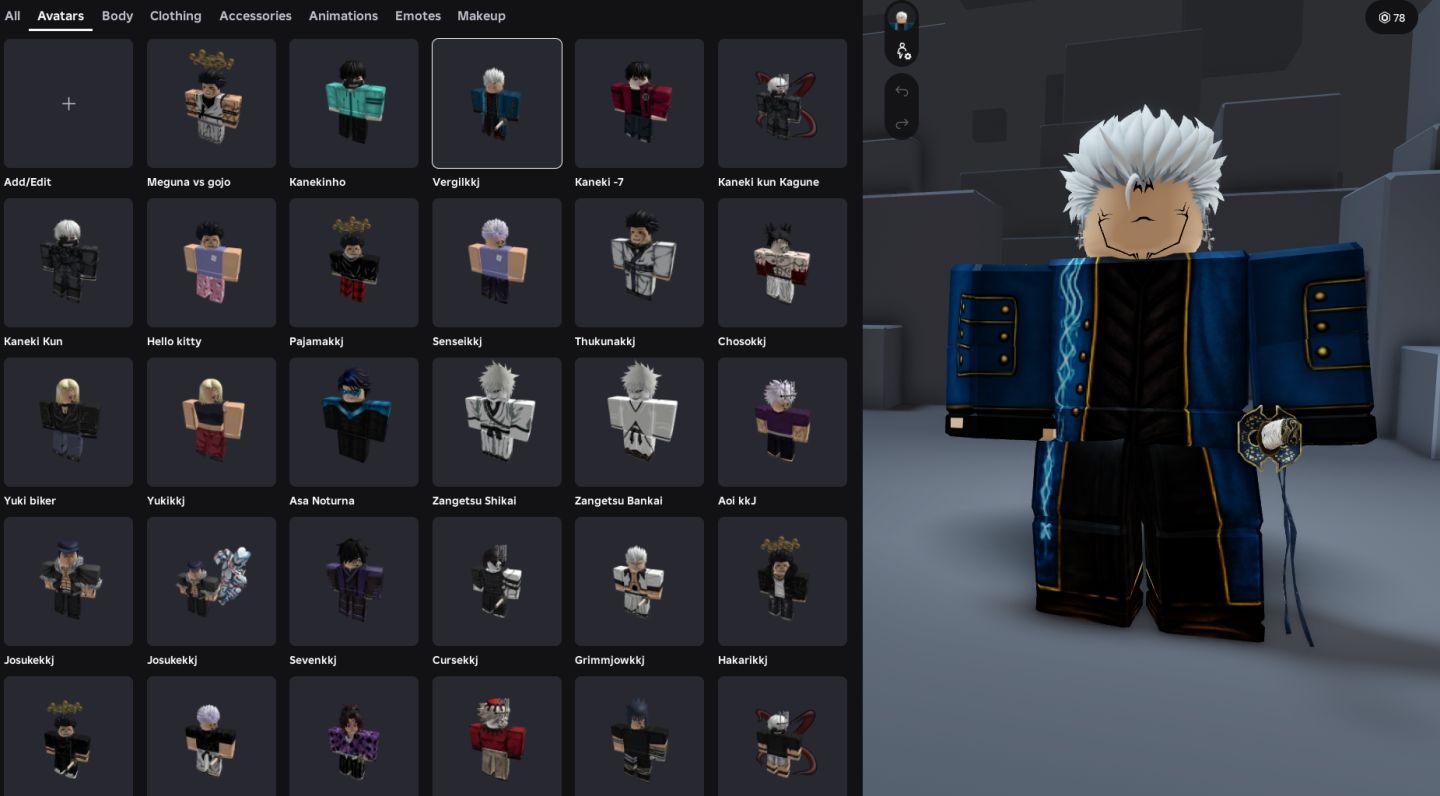 CONTA ROBLOX MUITAS SKINS, MUITO UPADA NO JJS, AV E ANIME EXPEDITIONS E VÁRIOS