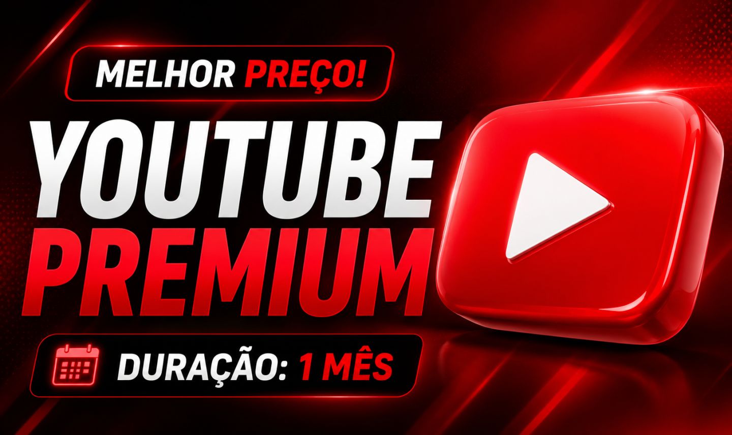 [MENOR PREÇO]YOUTUBE PREMIUM/MUSIC+ CANVA DE BRINDE- 30D