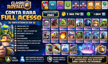 Conta de Clash Royale RARA UPADA