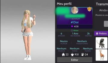 Avakin Life - Conta feminina , nivel 22 simples com alguns itens de crowns .