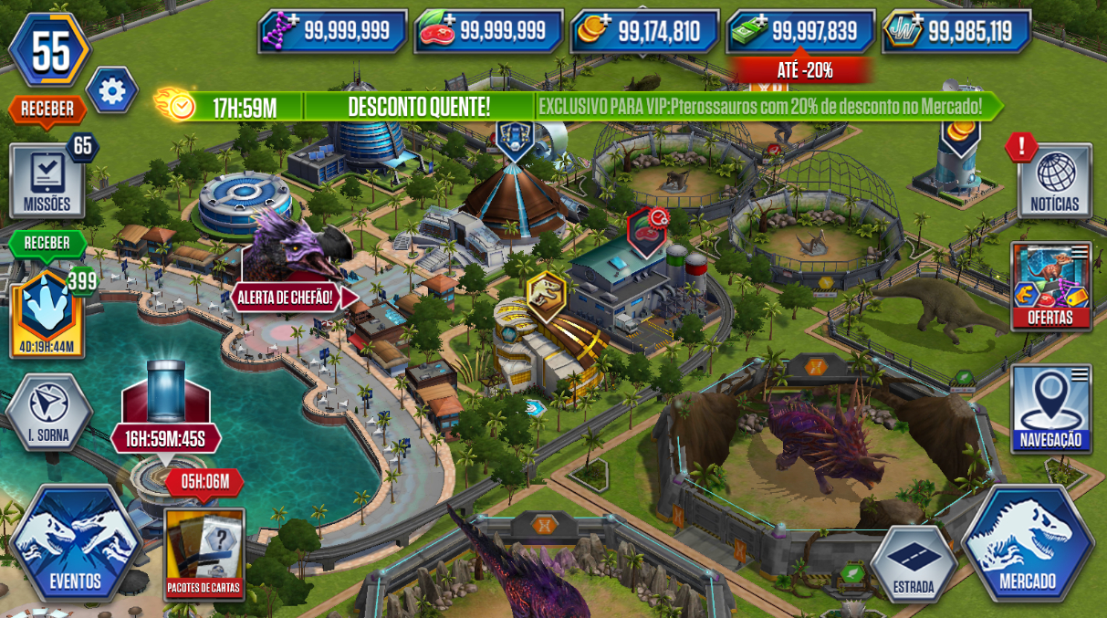SERVIÇOS JURASSIC WORLD - THE GAME | OS MELHORES PREÇOS DA PLATAFORMA