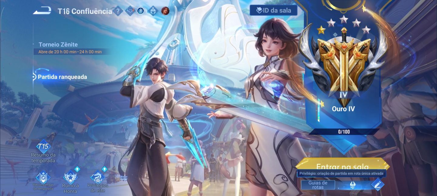 Conta de honor com algumas skins. Sem tempo para jogar