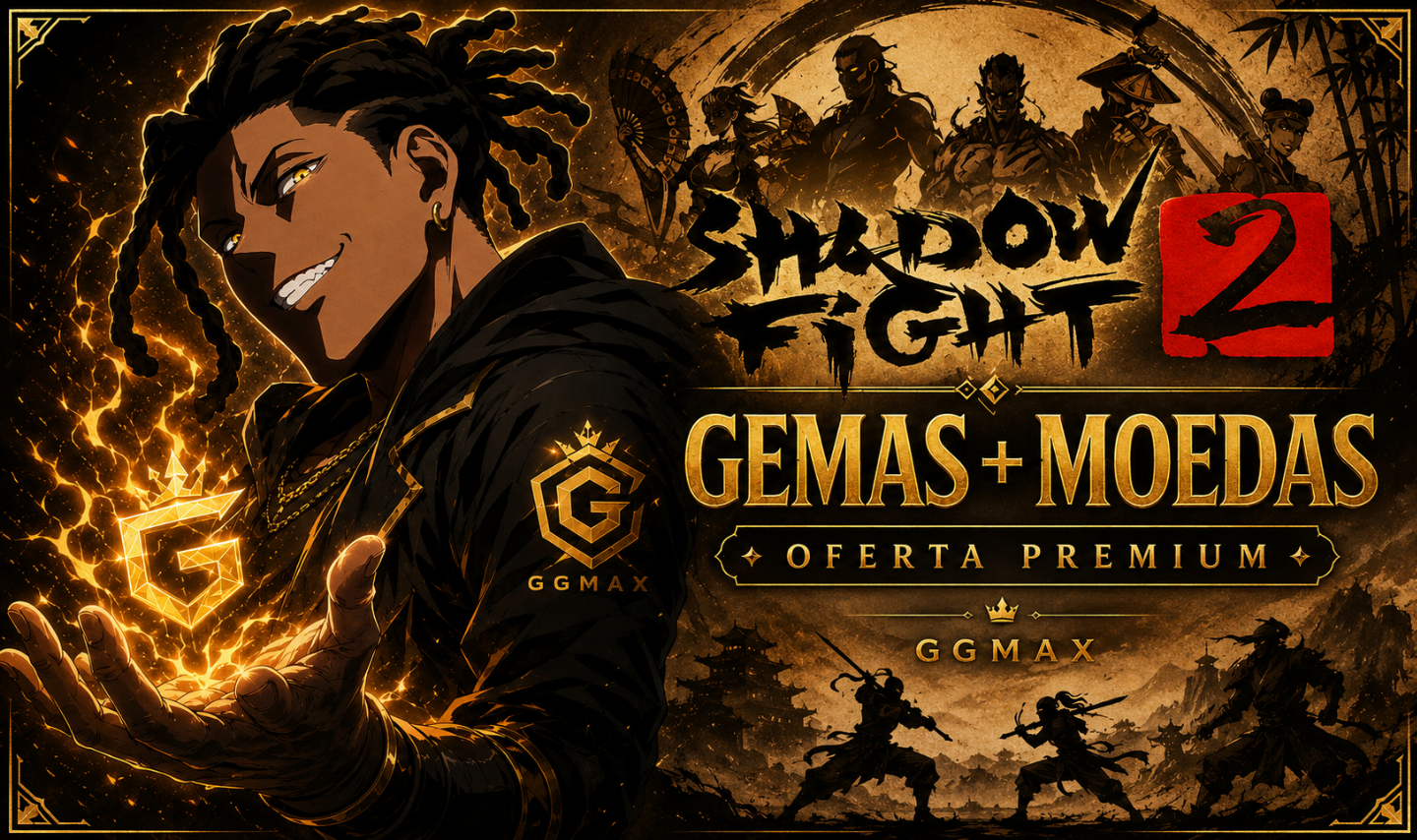 SHADOW FIGHT 2 | GEMAS + MOEDAS | ENTREGA RÁPIDA | ANDROID APENAS | TOP VENDAS