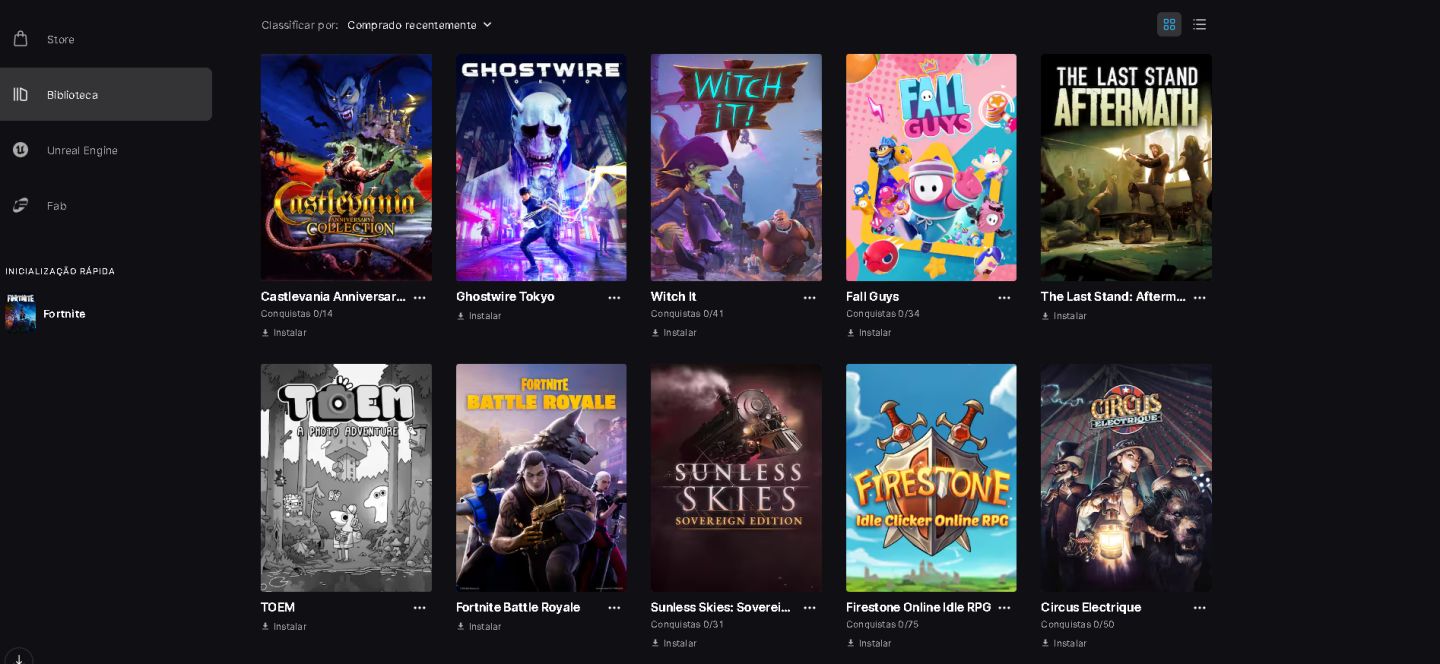 CONTA EPIC GAMES | FORTNITE DIAMANTE 1 + HOGWARTS LEGACY + 36 JOGOS