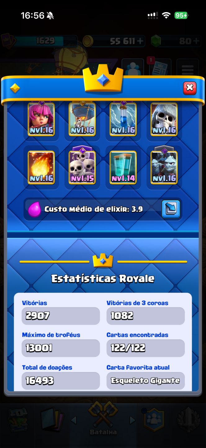Conta Full Clash Royale