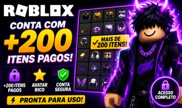 ROBLOX | +200 ITENS PAGOS | ROUPAS, ACESSÓRIOS E COSPLAYS, JOGOS E +!