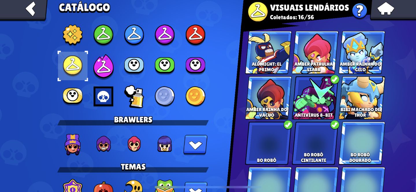 CONTA BRAWL STARS 100% FULL BRAWLERS (108/108) | 34K TROFÉUS | 2 PASSES A