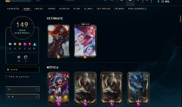 Conta Lol Lv 313 + 149 Skins + 207 Icones | Unranked [Full Acesso]