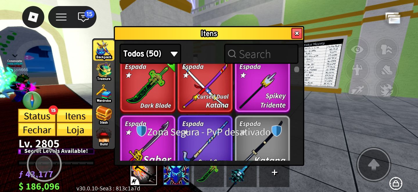 CONTA ROBROX INSANA | BLOX FRUITS (KITSUNE PERM + DB) + GPO + KING LEGACY