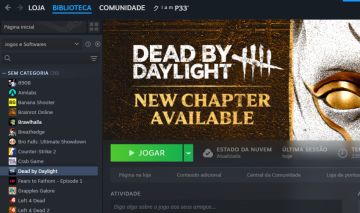 Conta steam com varios jogos, focada em dbd, com personagens pagos e skins