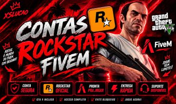 OFERTA - CONTAS BARATAS STEAM GTA V + ROCKSTAR FIVEM | GTA 5 | FIVEM