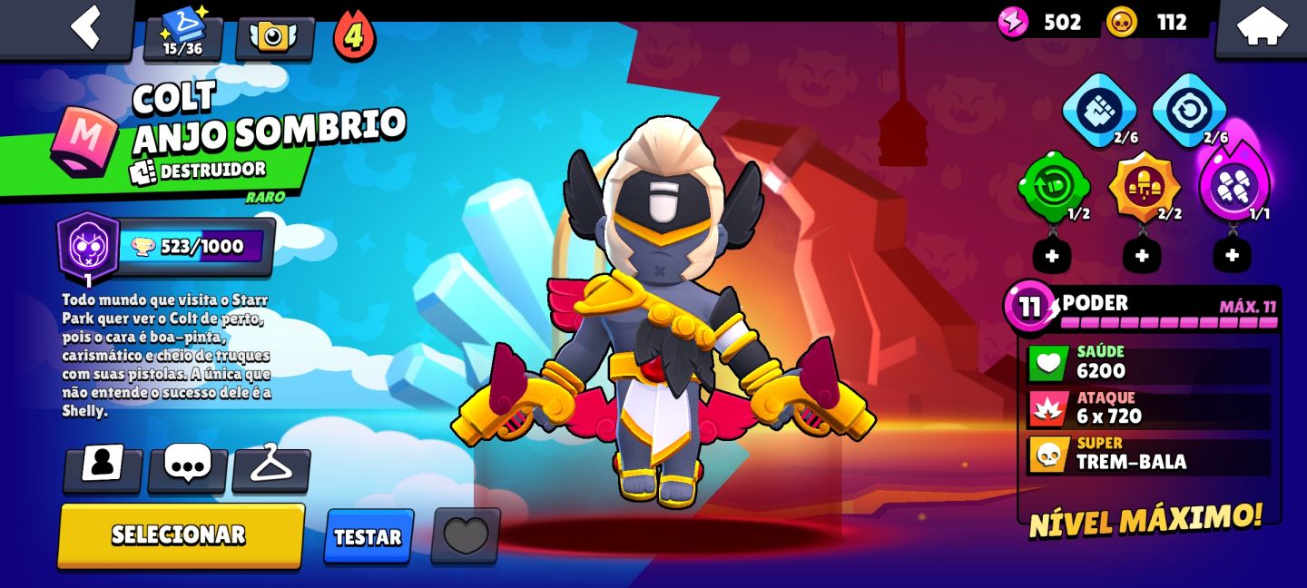 Conta Brawl Stars 8k de Troféus + 31 Brawler.