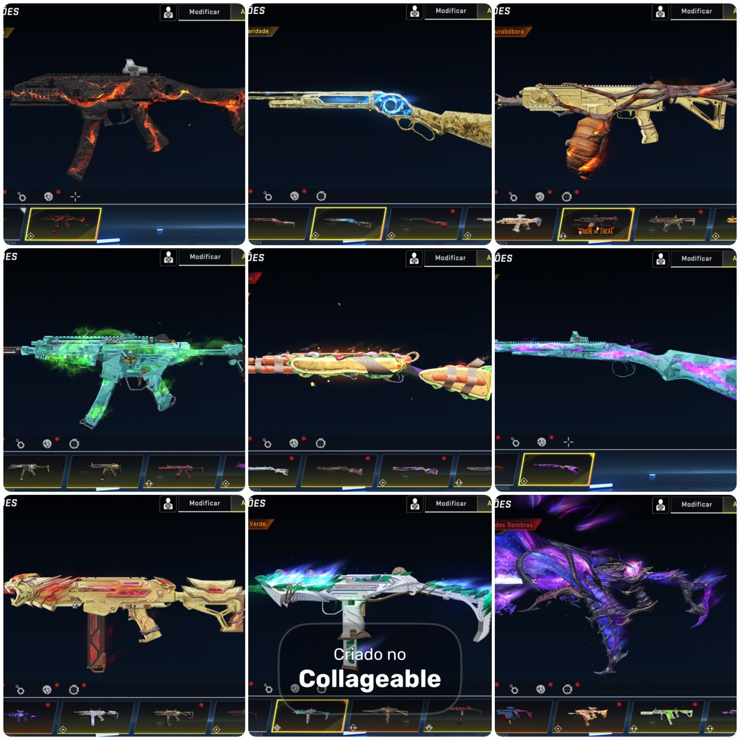 Conta blood strike com muitas skins