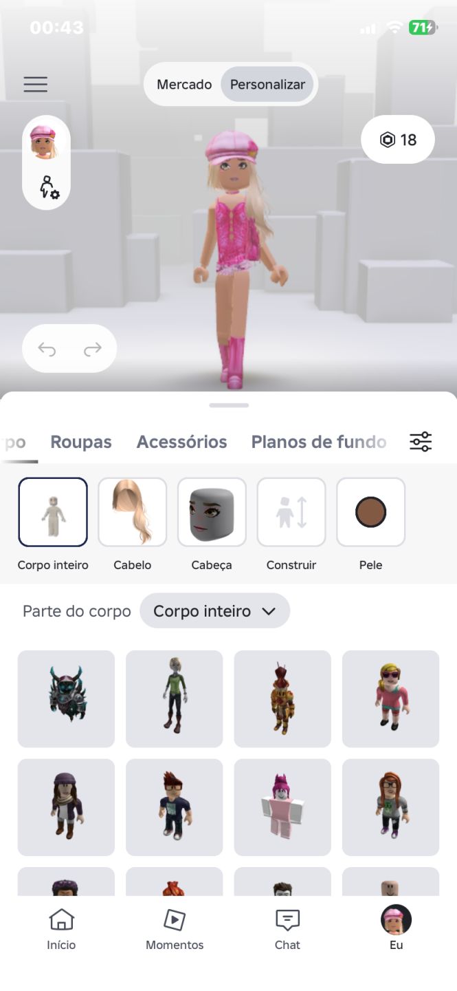 Conta roblox estilo barbie com korblox e toy codes