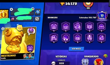 Conta braw star de colecionador