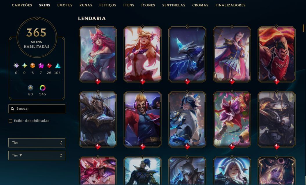 Conta Lol/Valorant | 365 Skins | Full Acesso | Único Dono | +R$5k Investidos