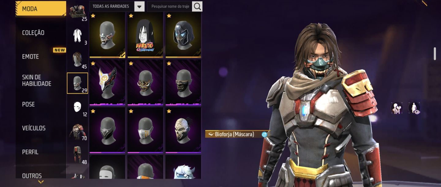 CONTA FREE FIRE INICIANTE