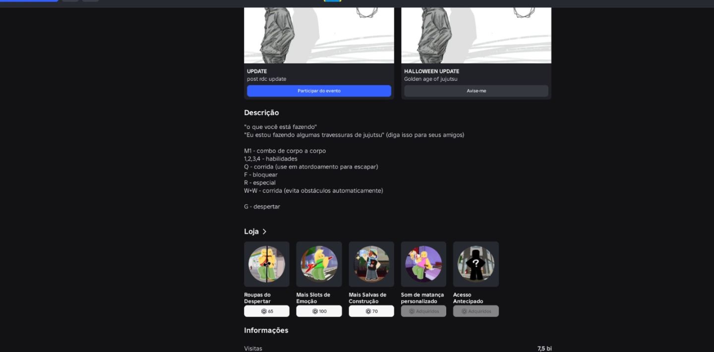 CONTA ROBLOX COMPLETA | +100 SKINS | VÁRIAS GAMEPASSES | 153 ROBUX EM CONTA.