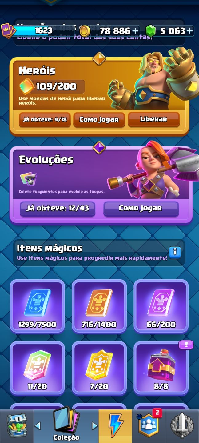 Conta Clash Royale