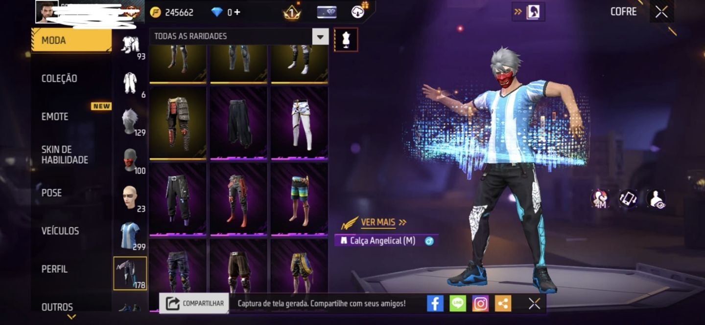 Conta de free fire antiga gemeda e varios itens antigos (PROMOÇÃO VENDA RAPIDA)