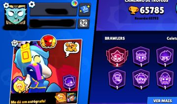 CONTA BRAWL STARS 65K TROFÉUS (SEU EMAIL)
