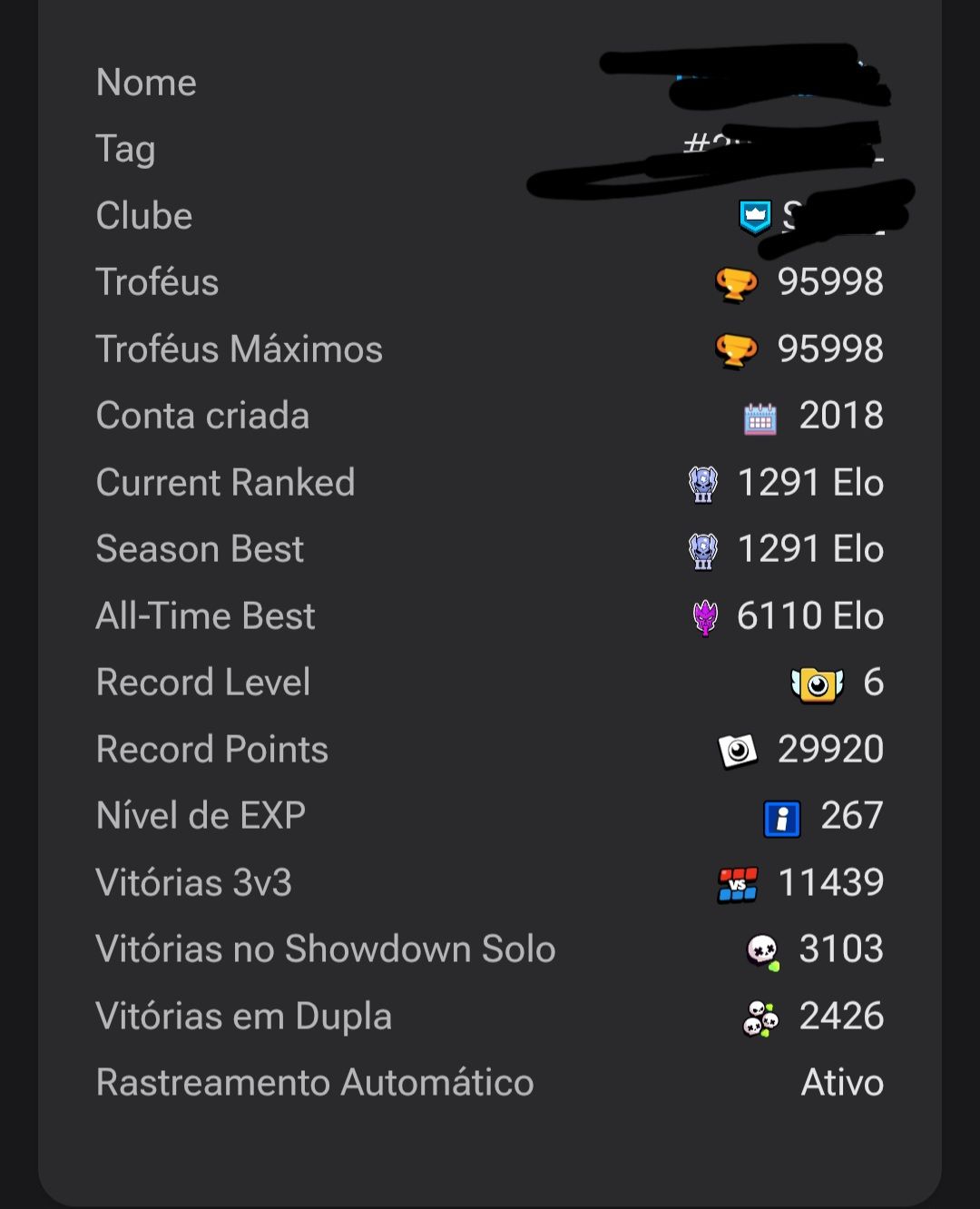 Conta Supercell ID| BS 95k Full | CR 14k (28 evos) | COC CV13 quase full.