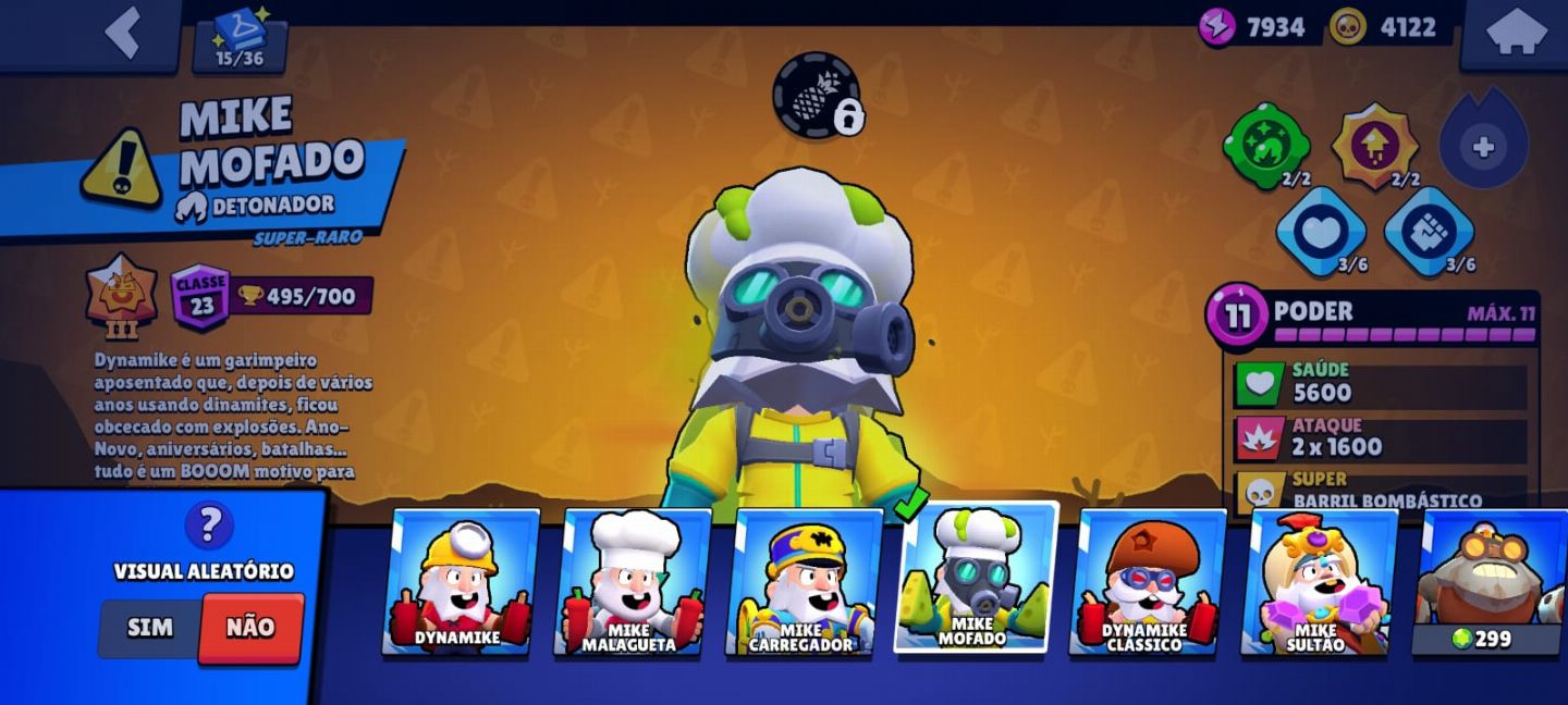 Conta de Brawl Stars com 77 Campeões