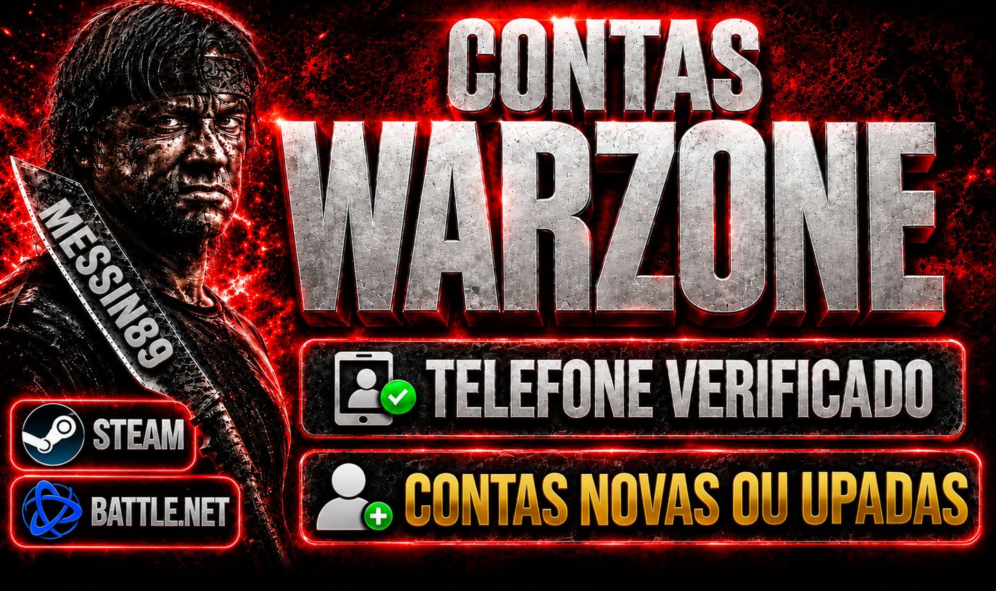 CONTAS COD WARZONE VERIFICADAS / CONTAS NOVAS OU UPADAS