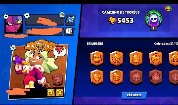 Conta Brawl Stars com Leon Lendário + 31 Brawlers | 5.453 Troféus