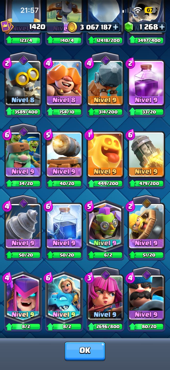 Conta de clash 13.800K