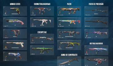 CONTA DE VALORANT COM SKINS +1000R$ gastos