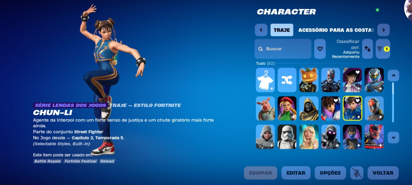 Conta de fortnite com 60 skin