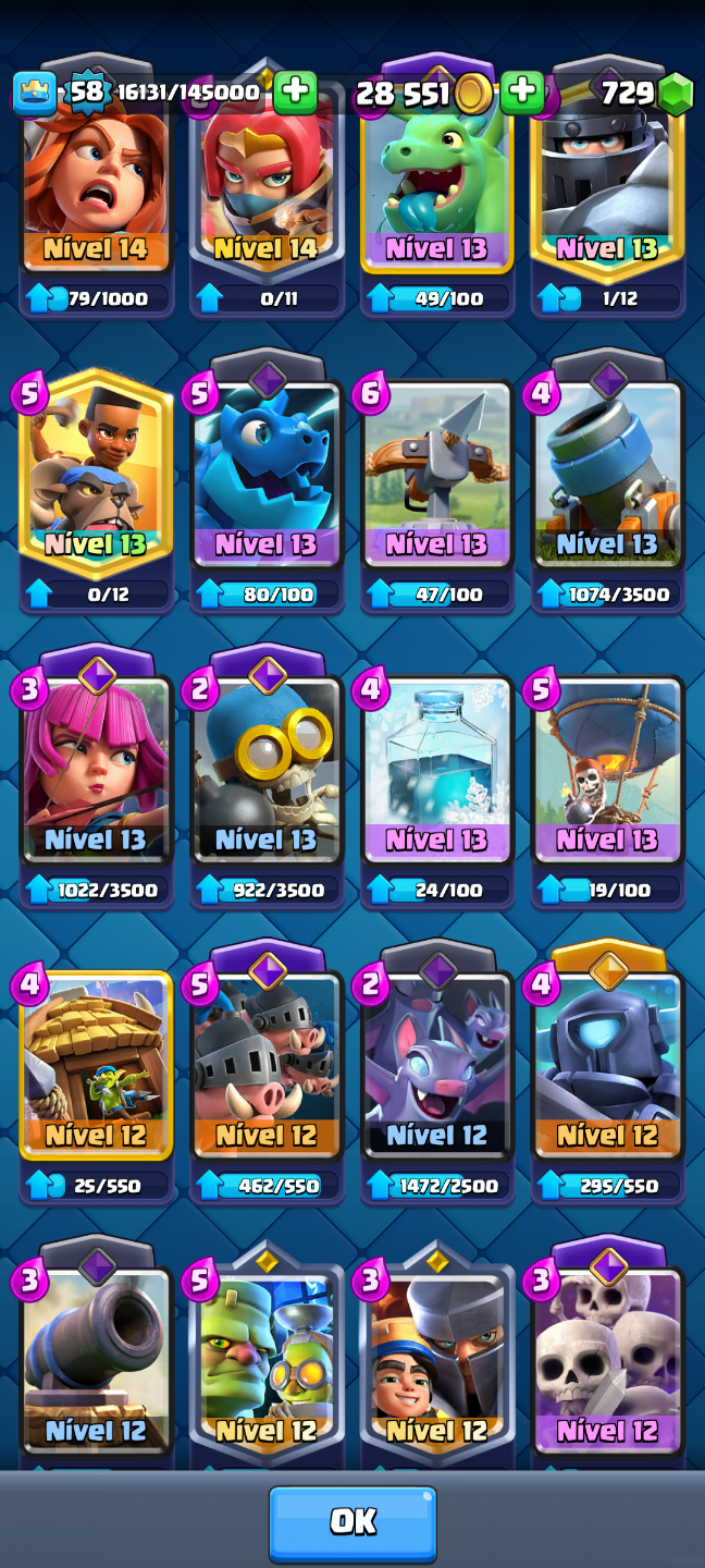 Conta Clash royale com 10500 troféus