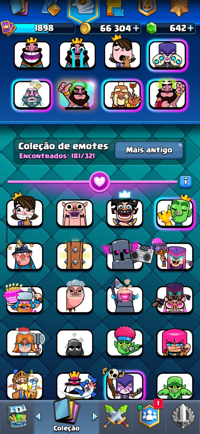 Clash royale conta antiga