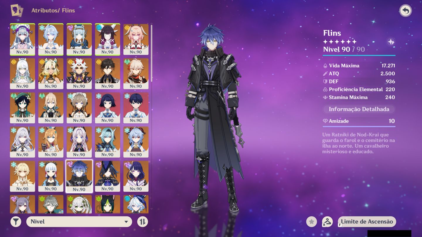 Conta Endgame | 39 Personagens T5 - 37 armas T5 (Columbina C2 + Odette C2 etc)