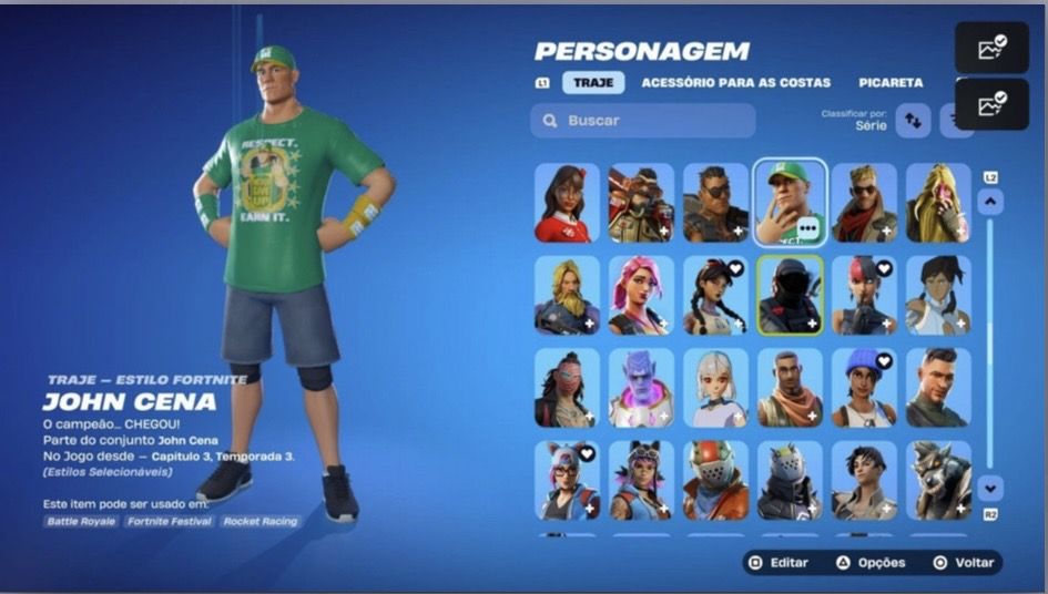 Conta fortnite mais de 210 skins