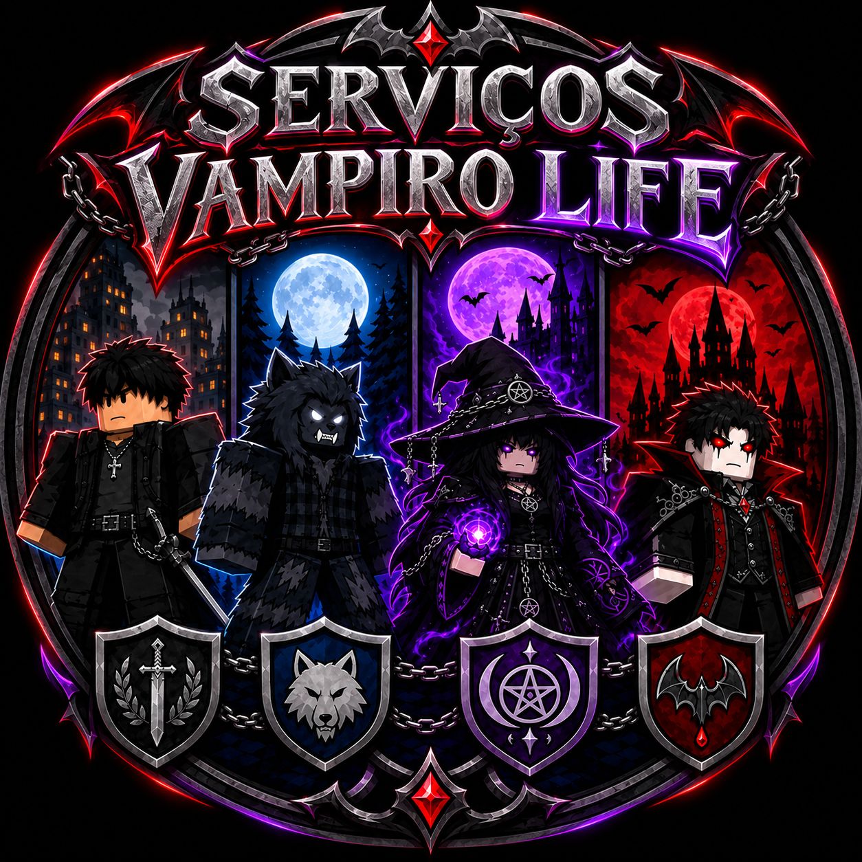 VAMPIRO LIFE SERVIÇO/ UP / ITENS / MONEY E MUITO MAIS
